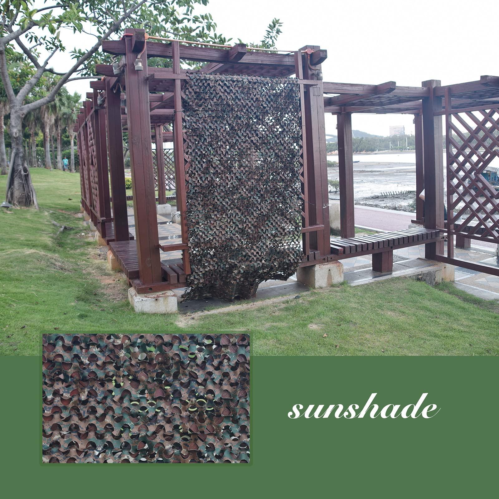 GRVCN GRVCN Camo Netting Camouflage Net, Bulk Roll Sunshade Mesh Nets for Hunting Blind Shooting Military Theme Party Decorations