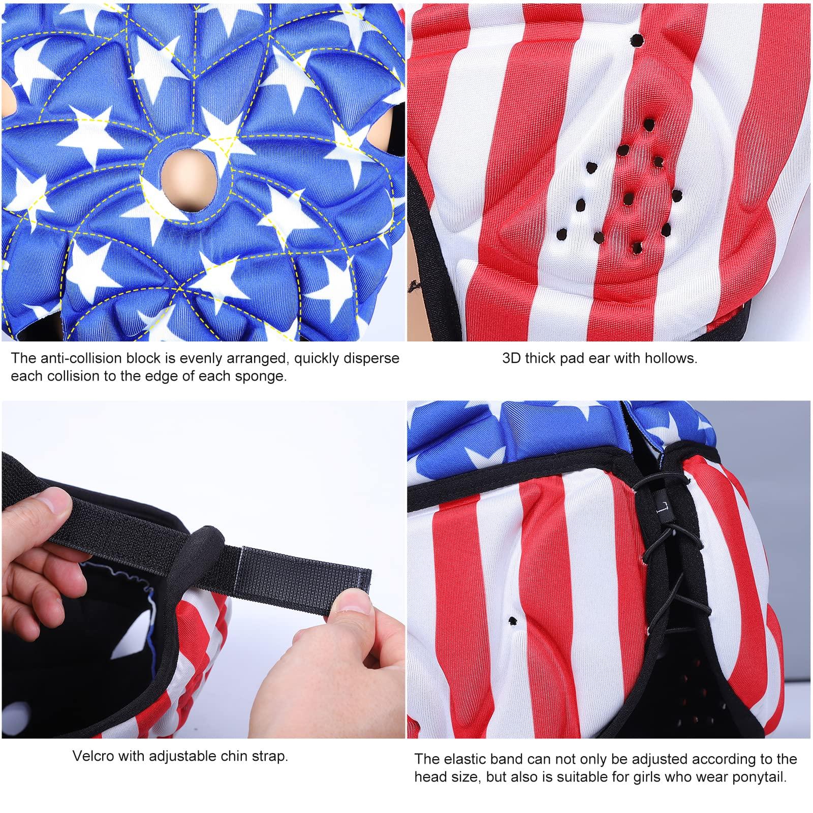 TIAXU TIAXU TIAXU TIAXU Rugby Helmet - Soft Padded Headgear 7v7 Flag Football Headguard Soccer Head Protection Protective Soft Helmet Football for Youth & Adult