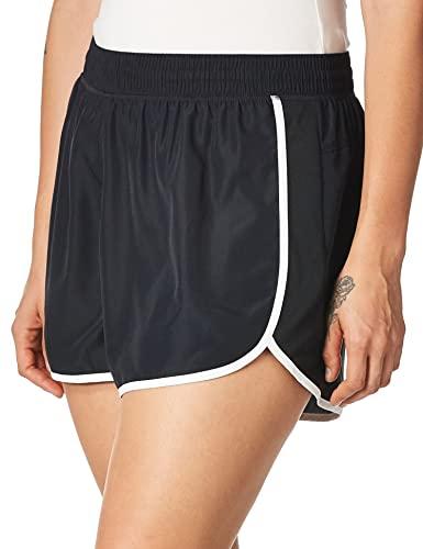 JUST MY SIZE JUST MY SIZE Womens Active Woven Run Athletic-shorts, Black, 2X US