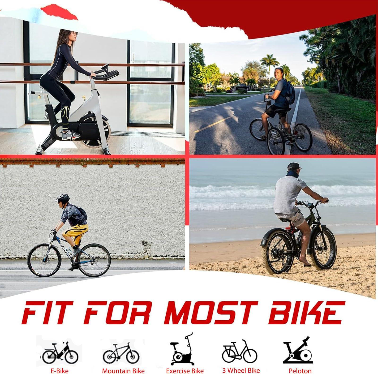 BUCKLOS BUCKLOS Extra Wide Comfort Bike Seat Cushion for Men Women - Bicycle Big Soft Foam Padded Seats for Exercise Bike/Peloton/Ebike/Stationary Bike/Spin Bike