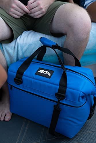 AO Coolers AO Coolers Traveler Original Soft Cooler with High-Density Insulation, Navy, 24-Can