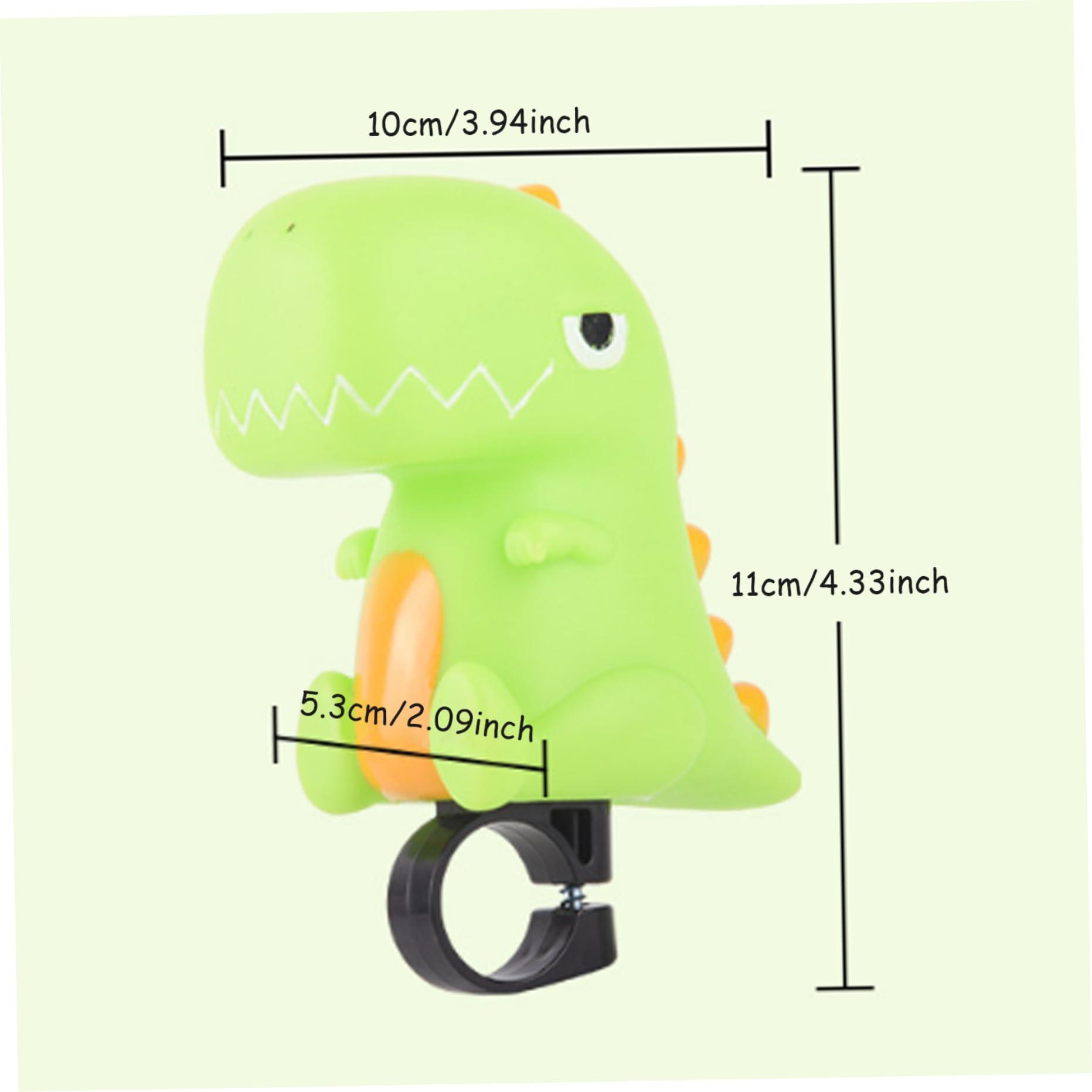 Generic Bike Bell Kids Cute Bicycle Bell Cartoon Dinosaur Bike Horn Squeeze Bicycle Horn Clear Sound Bicycle Bell for Toddler Children Boys Girls Accessories