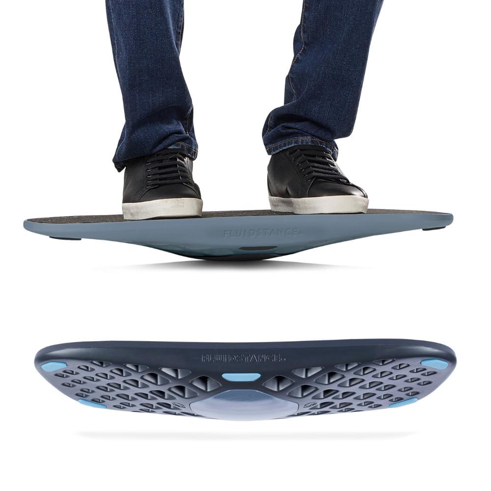 FluidStance FluidStance Plane Standing Desk Balance Board - 360 Degree Rocker Board for Balance, Fatigue, and Desk Exercise - Sustainably Made, Anti Slip Wobble Balance Board - Premium Standing Desk Accessories