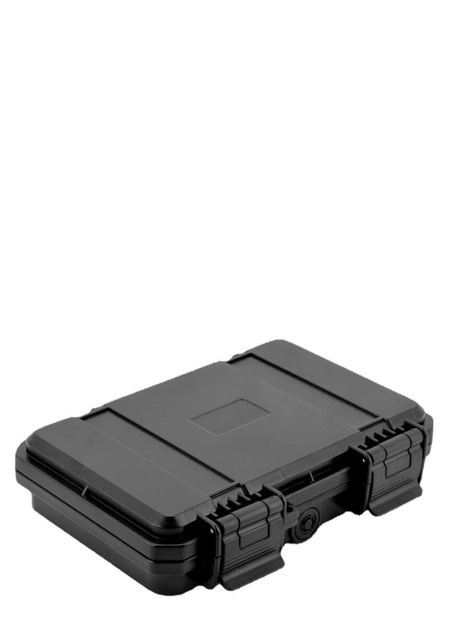 Fu promise air Fu promise air Small Waterproof Phone Container - Universal Plastic Box with Foam- Camping Waterproof Phone Case for Phone/Keys/Cards (Black,l)