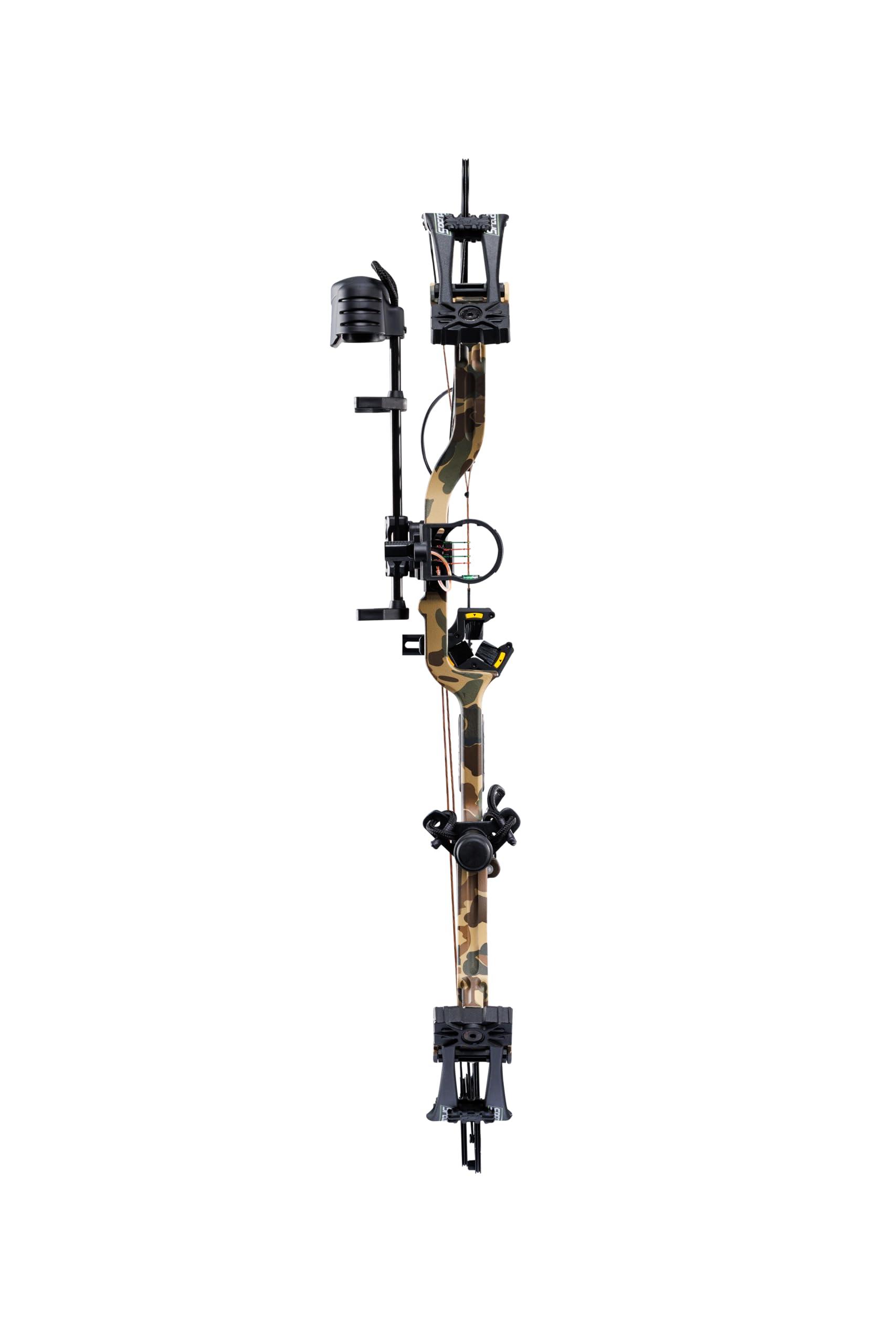 Bear Archery Bear Species XT Ready to Hunt Compound Archery Bow, 70lb. Draw Weight, Right Hand, Fred Bear/Black