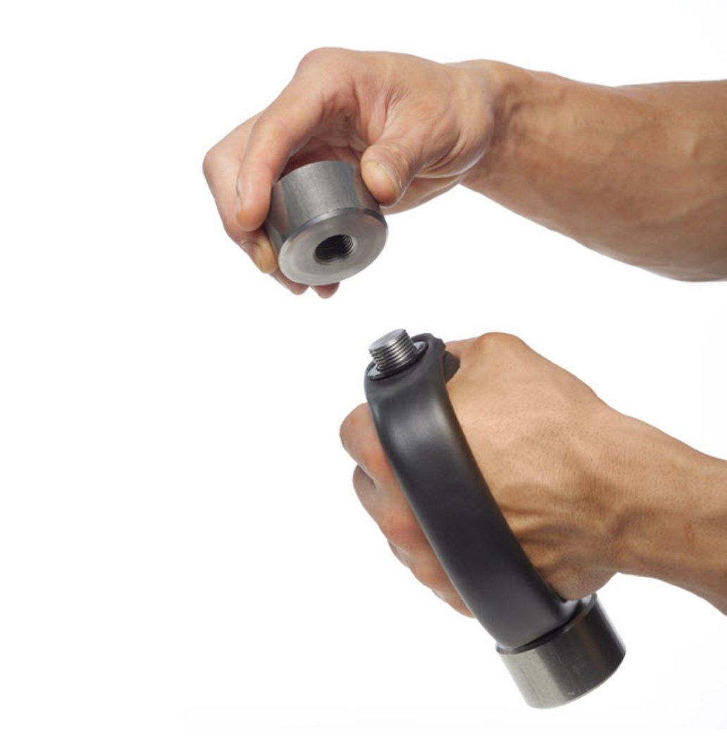 Heavy Hands Heavy Hands Weights Twist On End Weights for Fitness and Strength Training Set of 4, 1.5 LB portable Twisting Weight for Home Workout, Rotating Twist-on for Aerobics, Easy to Twist (Without Grips)