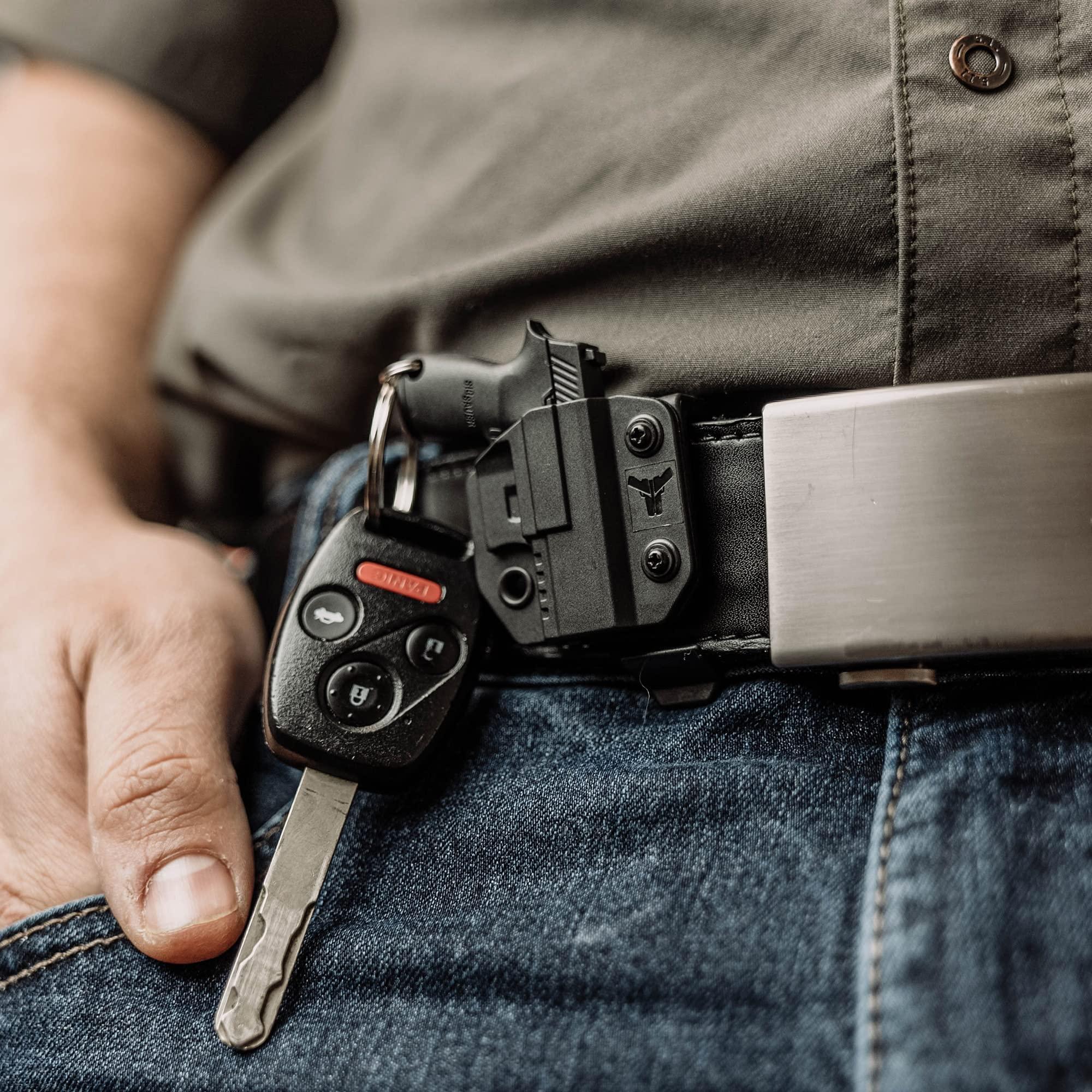 Blade-Tech Mini Pistol Shaped Keychain with Holster and Belt Clip - Revolver - by Blade-Tech Holsters