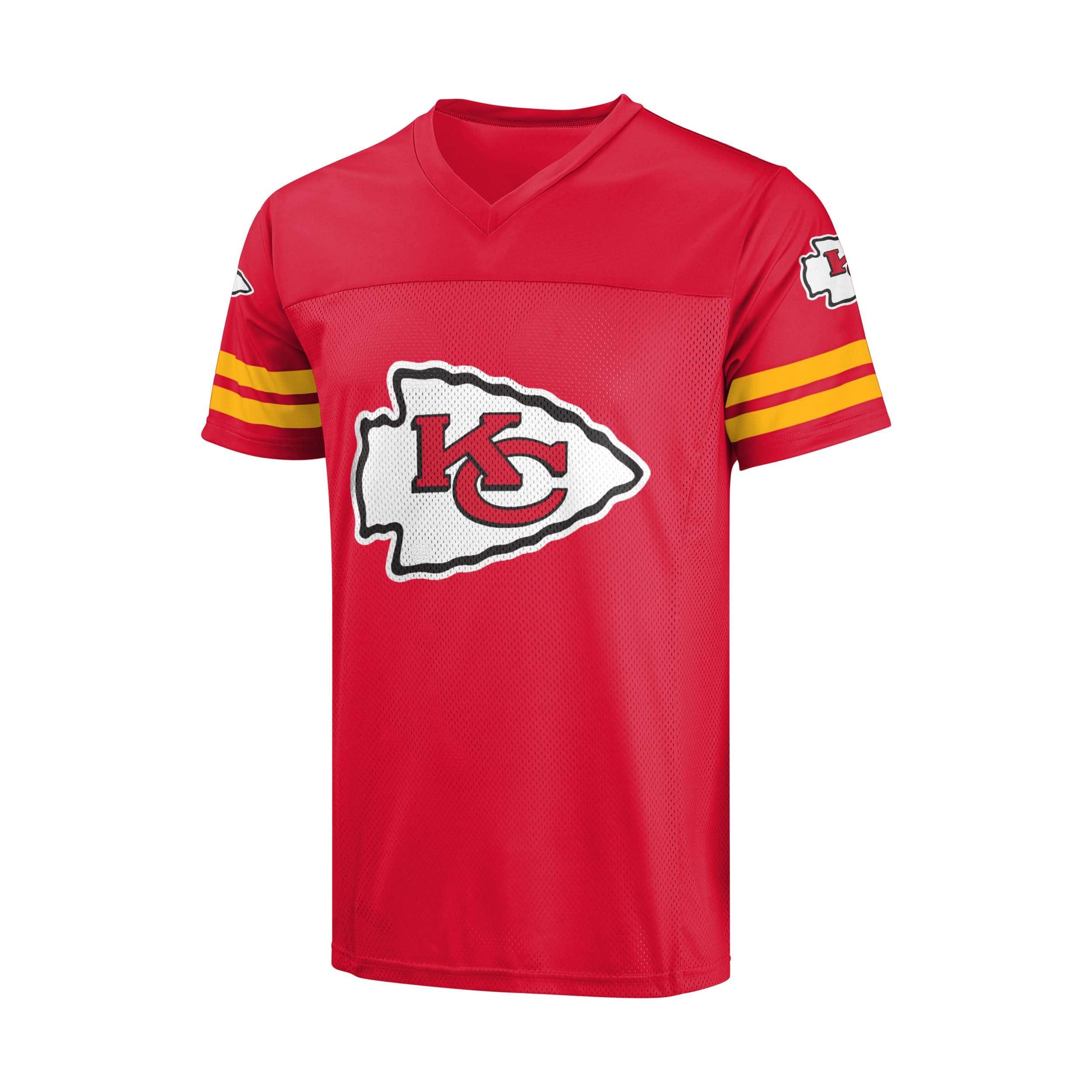 FOCO FOCO NFL Women's Officially Licensed Primary Logo Game Day Team Jersey (Large, Kansas City Chiefs - Red)
