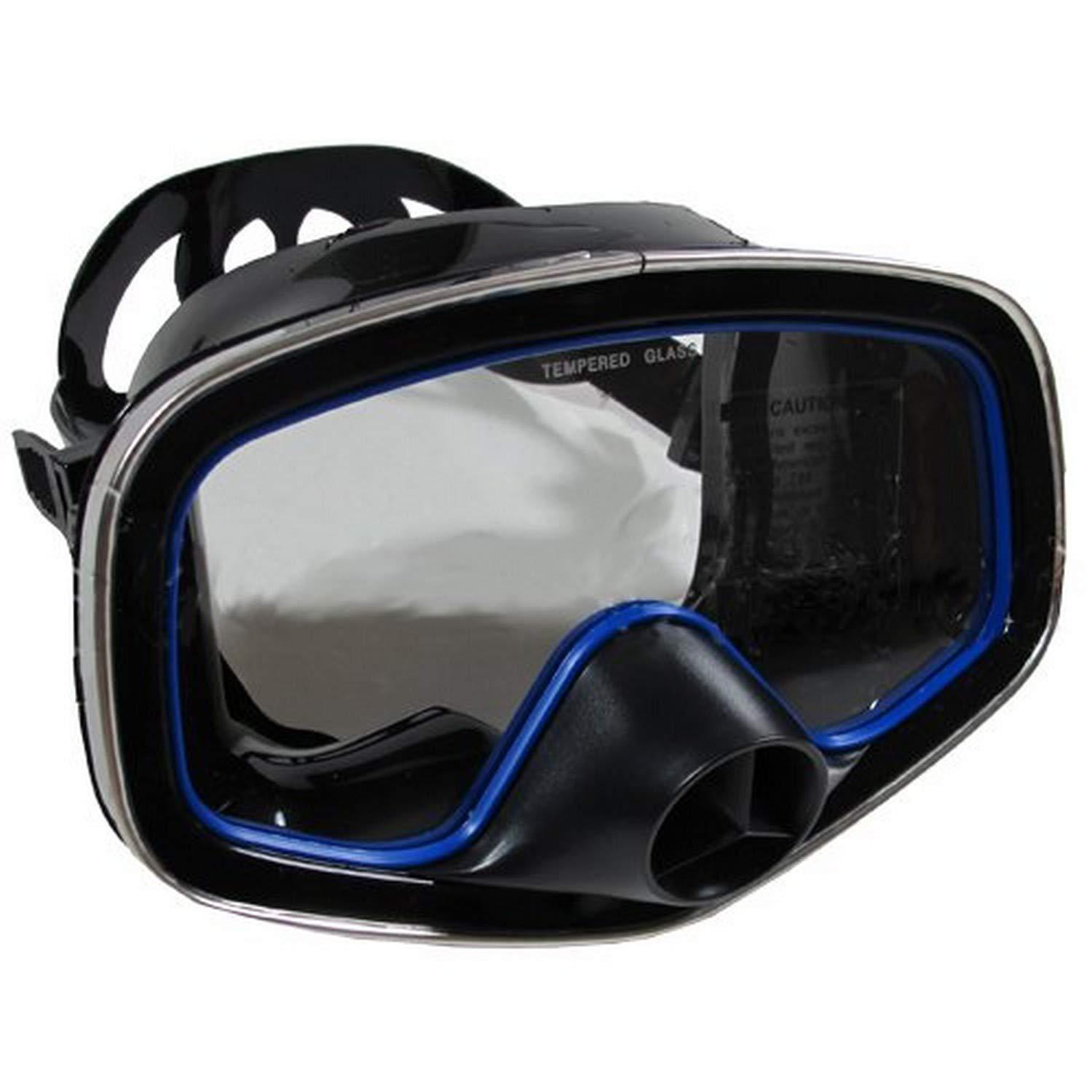 Scuba Choice Scuba Choice Scuba Diving Classic Free Dive One-Window Silicone Purged Mask, Black