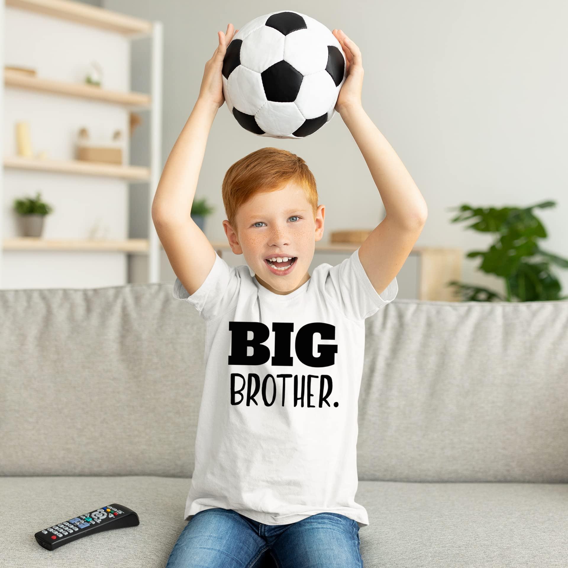 Unordinary Toddler Big Brother Shirt for Toddler Promoted to Best Big Brother Announcement Baby Boys (White, 4 Years)