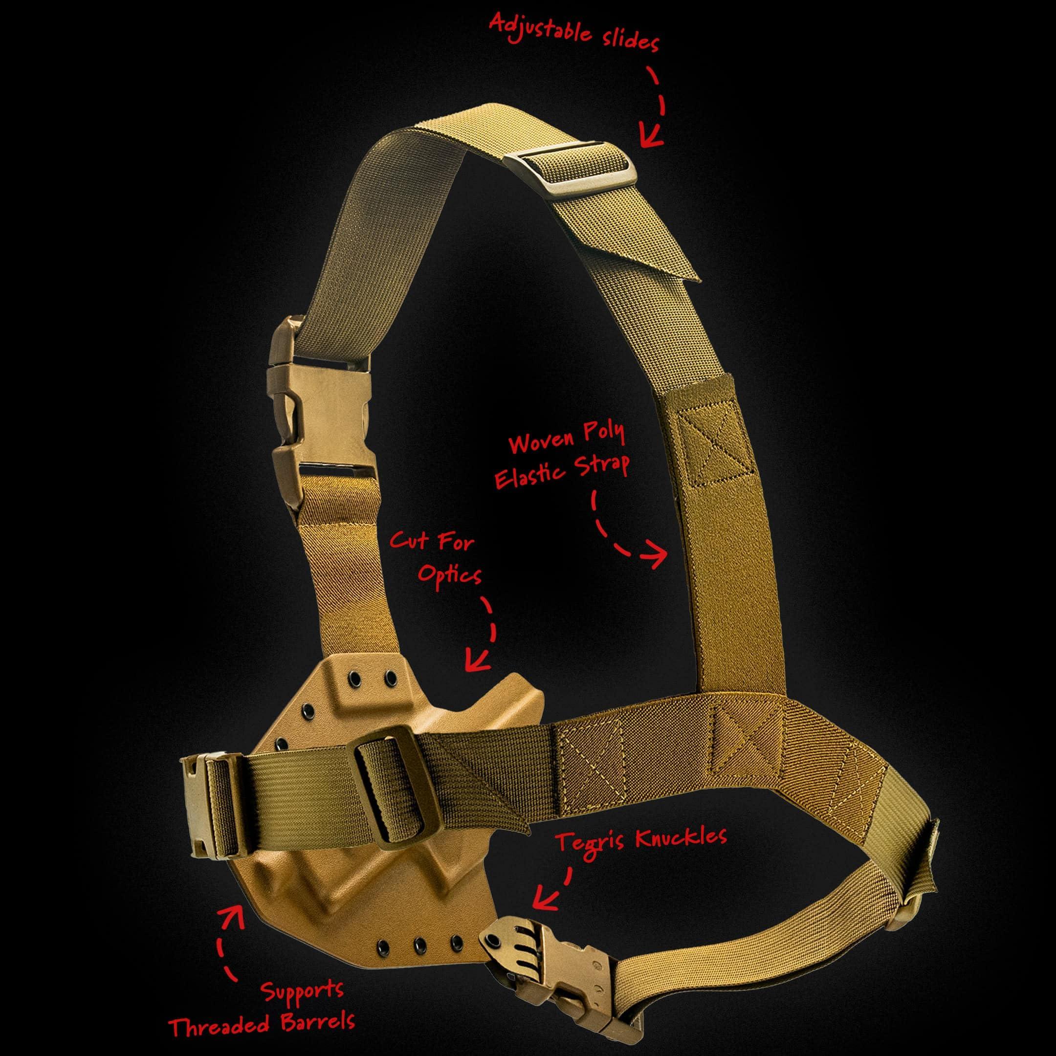 GunfightersINC Kenai Chest Holster for a SIG - Black (Model - P938 BRG, Left)