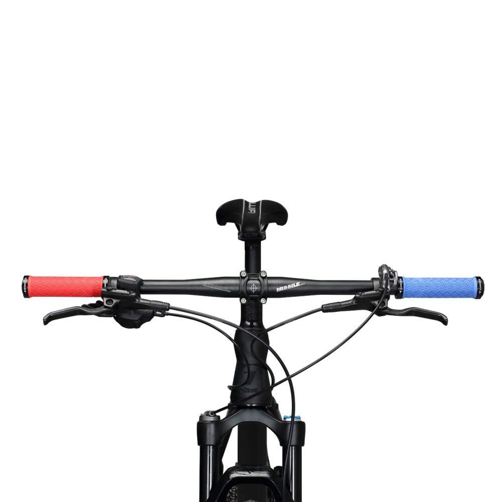 corki Corki Mountain Bike Grips,Double Lock on Locking Bicycle Handlebar Grips for MTB,Downhill