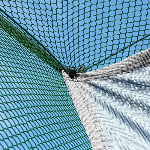 NWS Professional Archery Back Stop Netting - Heavy Duty Reinforced Nets in 5 Sizes [Green/White] (White, 10ft x 10ft)