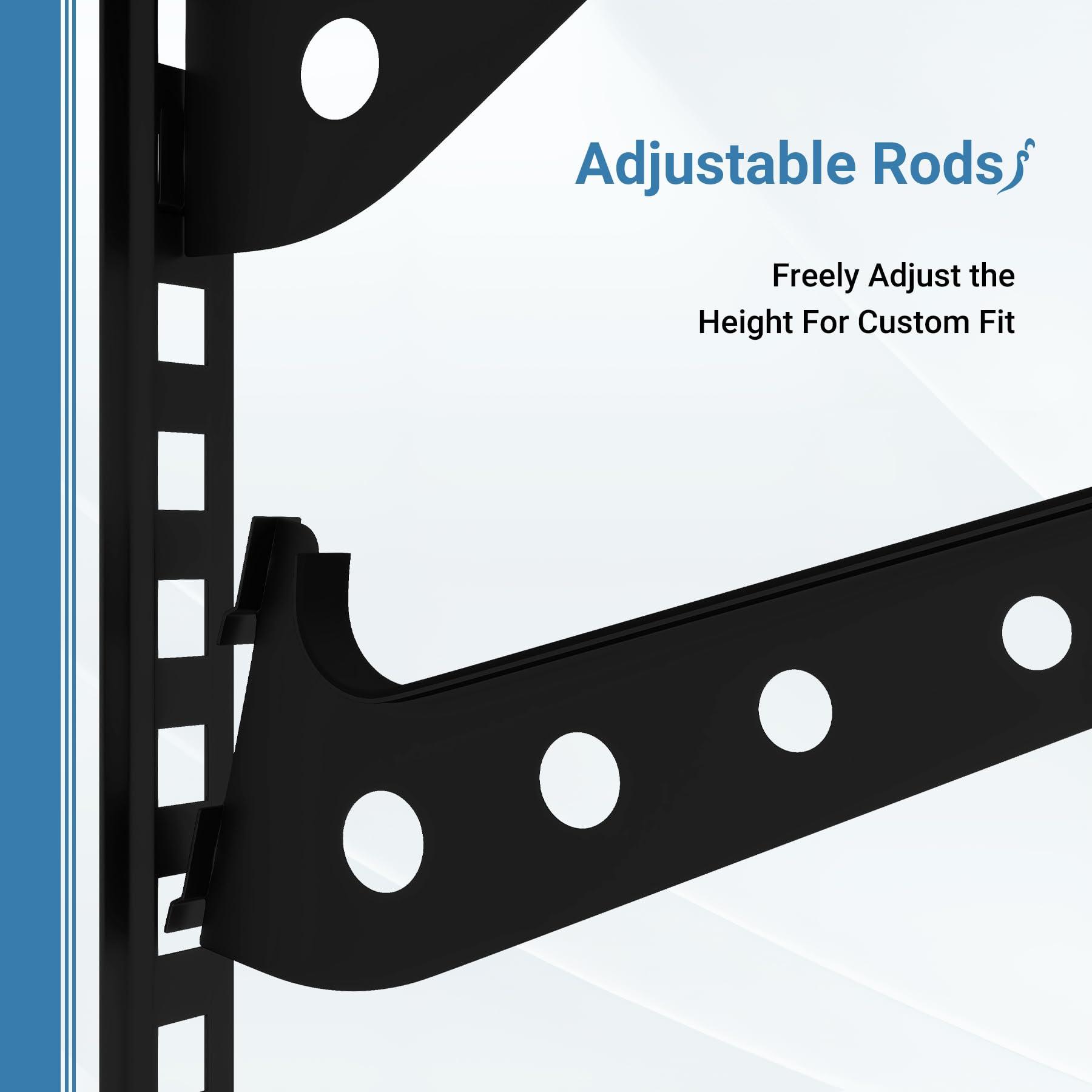 Neorexon Neorexon Adjustable Surfboard Rack, 6 Board Surfboard Wall Mount Display, Metal Surfboard Wall Hanger, Surfboard Wall Rack Horizontal for Surfboard, Wakeboard, Snowboard Storage in Home or Garage