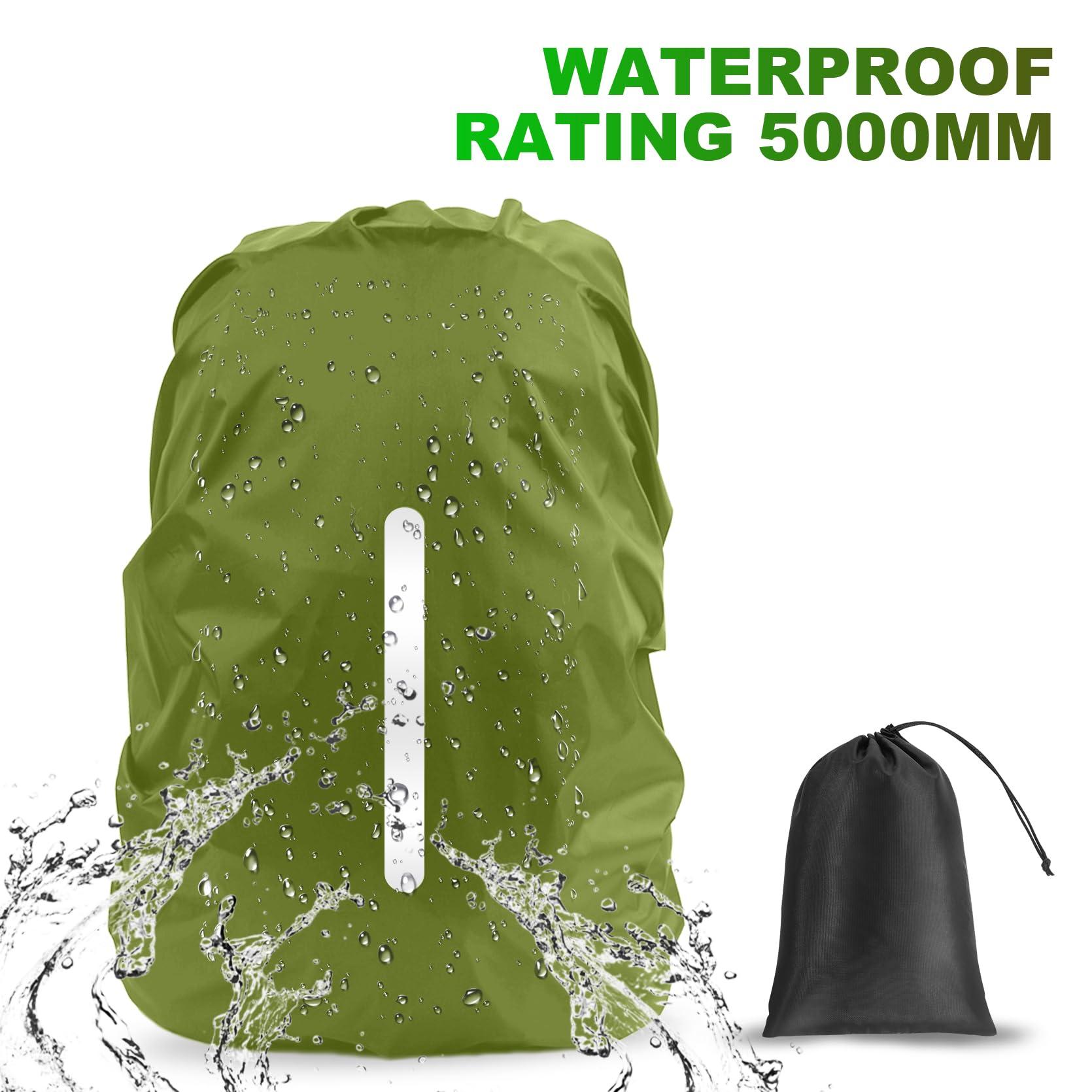 LAMA LAMA 2 Pack Waterproof Rain Cover for Backpack, Reflective Rucksack Rain Cover for Anti-dust/Anti-Theft/Bicycling/Hiking/Camping/Traveling/Outdoor Activities