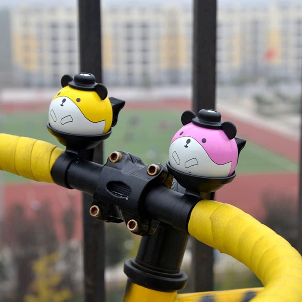 ihreesy ihreesy Children\'s Bicycle Bell,Cartoon Cycling Bell 360 Rotatable 22.2mm Handlebar Bicycle Bell Clear Sound Cute Bike Horn Ring Ball Accessories for Adult Kid Boy Girl,Blue