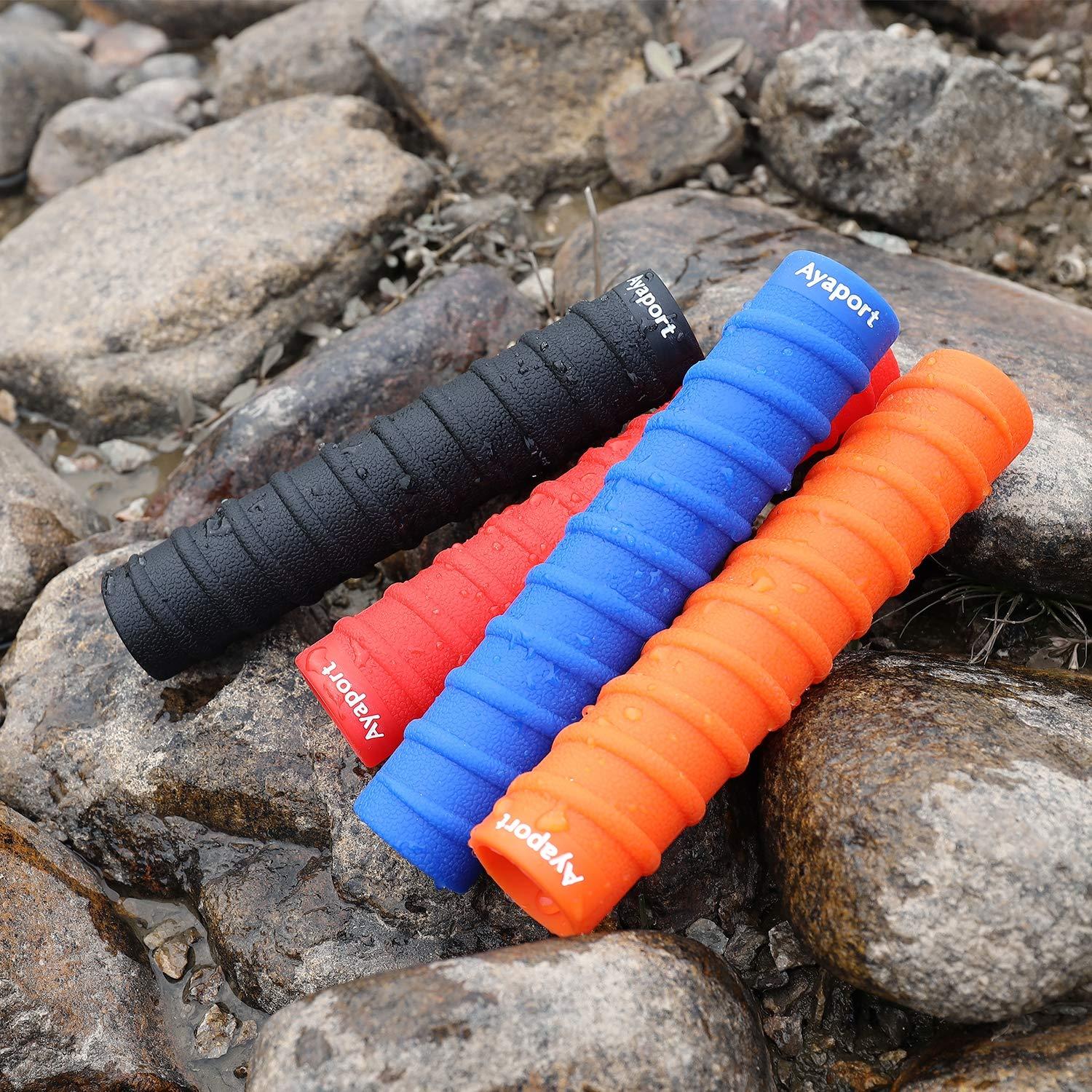 Ayaport Ayaport Kayak Paddle Grips Non-Slip Silicone Wraps Blister Prevention Kayaking Accessories for Take-Apart Paddles (Pink)