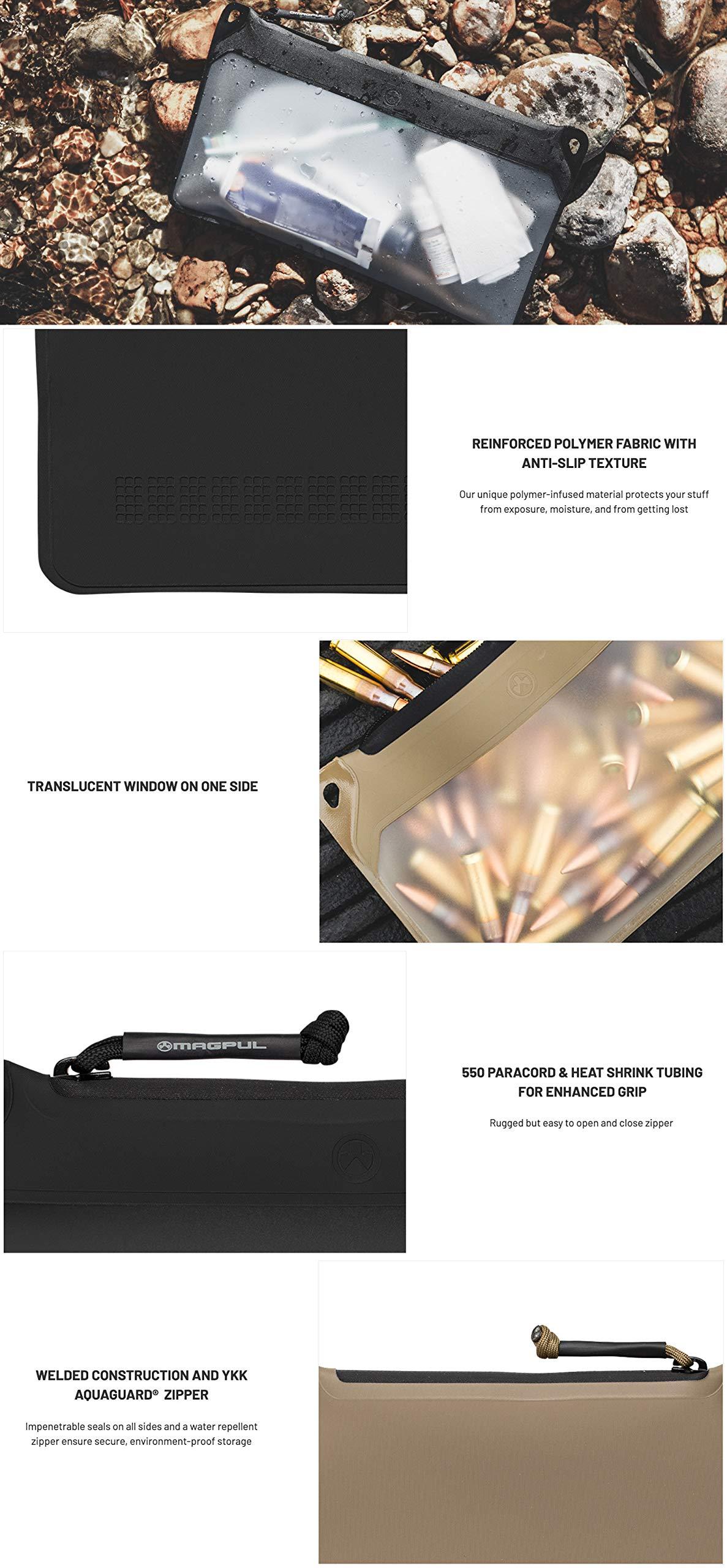 Magpul Magpul DAKA Window Pouch Zippered Tactical Range Tool and Gear Bag, Flat Dark Earth, Medium