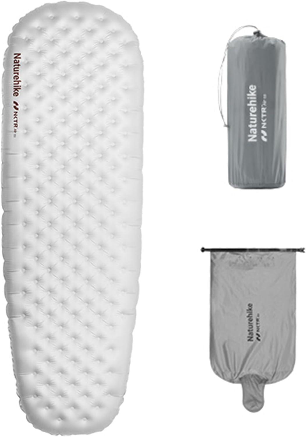 windhike windhike Naturehike 5.8/8.8 R-Value Camping Sleeping Pad,3.1"-4.7" Ultra-Thick,1-1.4LB Ultralight Camping Mat with Inflatable Bag,Backpacking Inflatable Foam Camping Mat for Car,Hiking