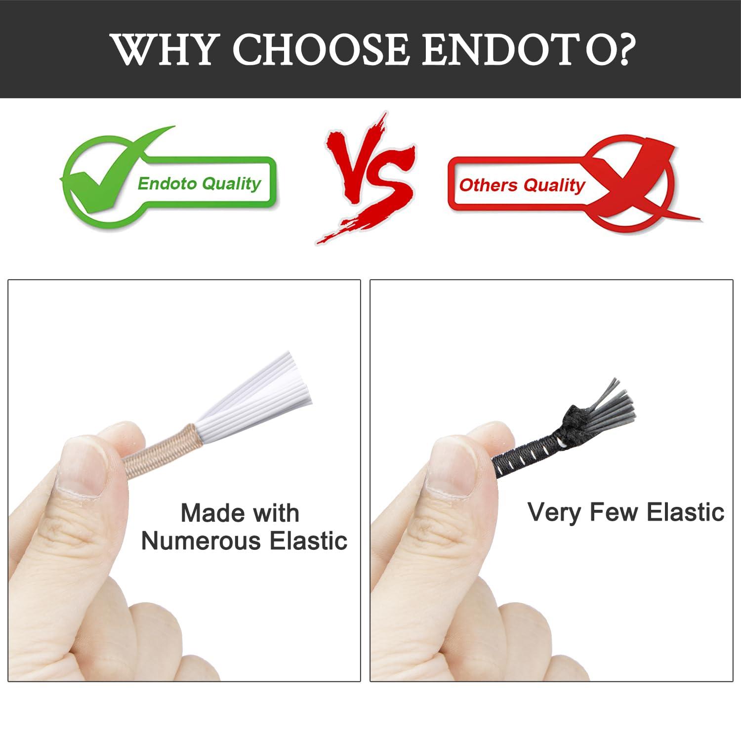 Endoto Elastic Shoelaces for Keen Newport Water Sandal No Tie Shoe Laces Replacement Stretchy Bungee Strings(Color:Beige,Size:40Inch)