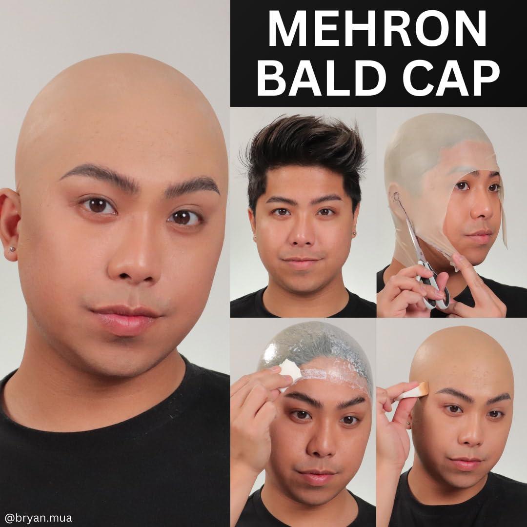 Mehron Mehron Makeup Professional Bald Cap for Adults, Men, & Women | Costume Bald Cap for Halloween, Cosplay, & Theatre (Latex)
