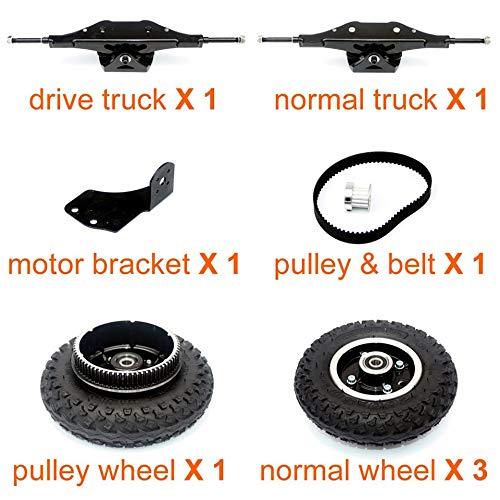 L-faster L-faster Off Road Skateboard Truck Mountain Longboard 11 Inch Truck DIY Parts for Off Road Skateboard Downhill Board Components (kit 2)