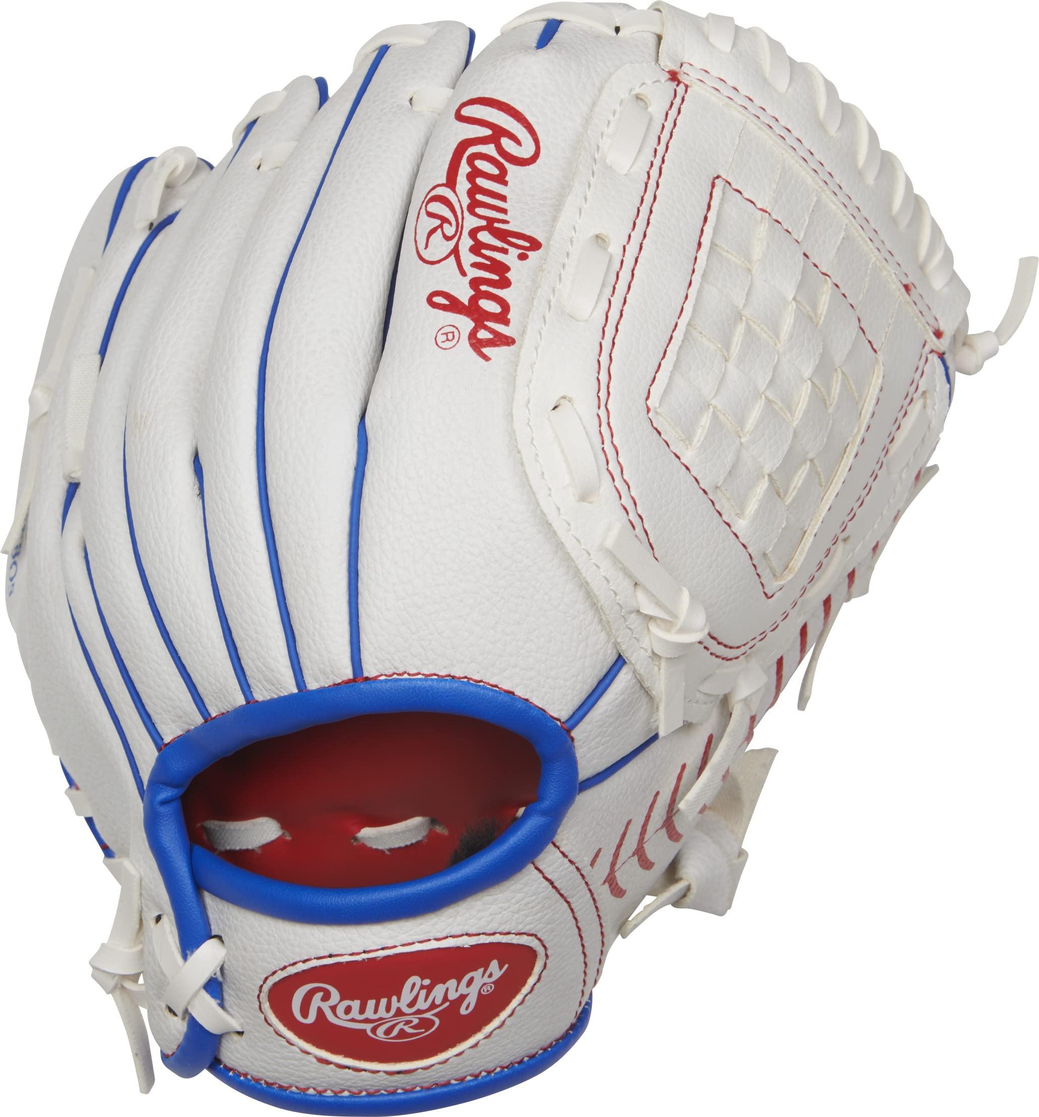 Rawlings Rawlings | PLAYERS Series T-Ball & Youth Baseball Glove | Right Hand Throw | 9\" | Baseball Theme