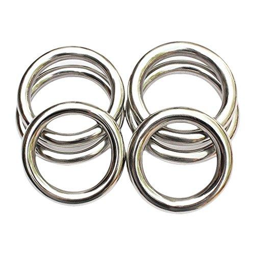 ZooBoo ZooBoo Wing Chun Stainless Ring YeWen Sau Sticky Hand Strength Training Stainless Steel Rattan Ring Wing Tsun Siu Lum Ring Kung Fu (Diameter 9.5CM)