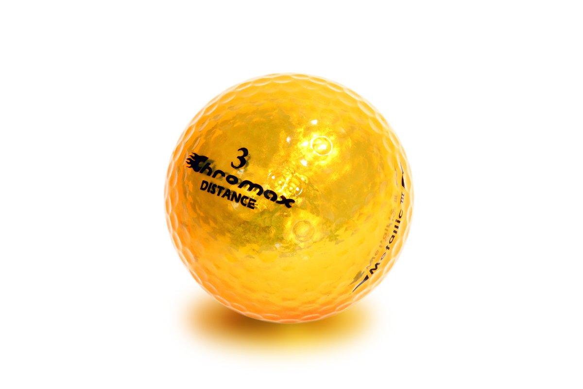 Chromax Chromax High Visibility Distance Golf Balls 6-Pack - Gold