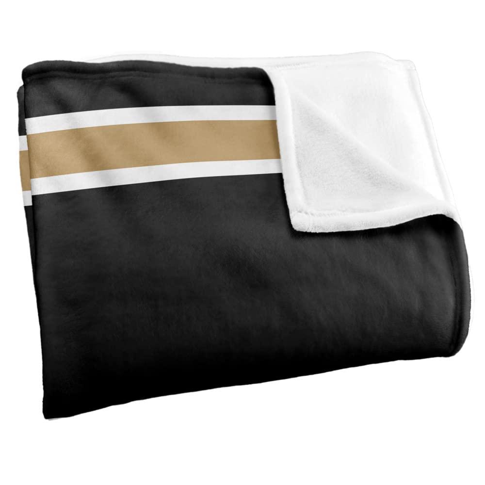 LOGOVISION Oakland University Golden Grizzlies Blanket, 36\"x58\", Primary Logo Stripes, Silky Touch Super Soft Throw