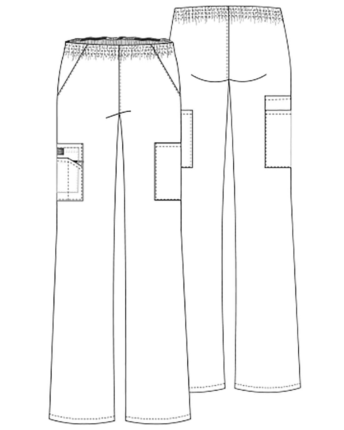 Dickies Dickies Women's EDS Signature Scrubs Missy Fit Pull-On Cargo Pant, Black, 3X-Large