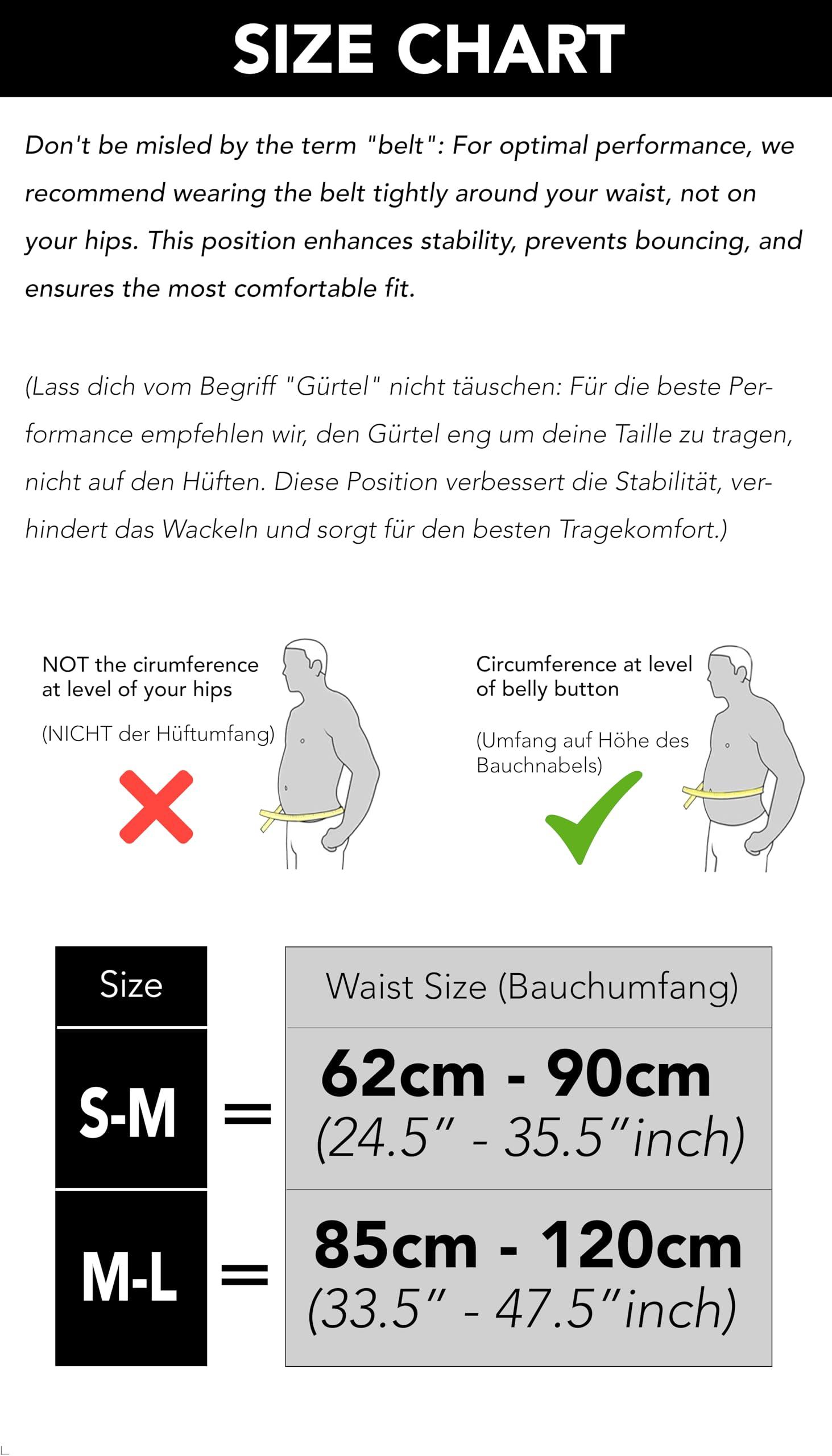Fitgriff Fitgriff Running Belt for Men & Women - Secure Jogging Pouch for Phone, Keys & Essentials - For All Cell Phones (Pink, 33.5" - 47.5" Waist Size)
