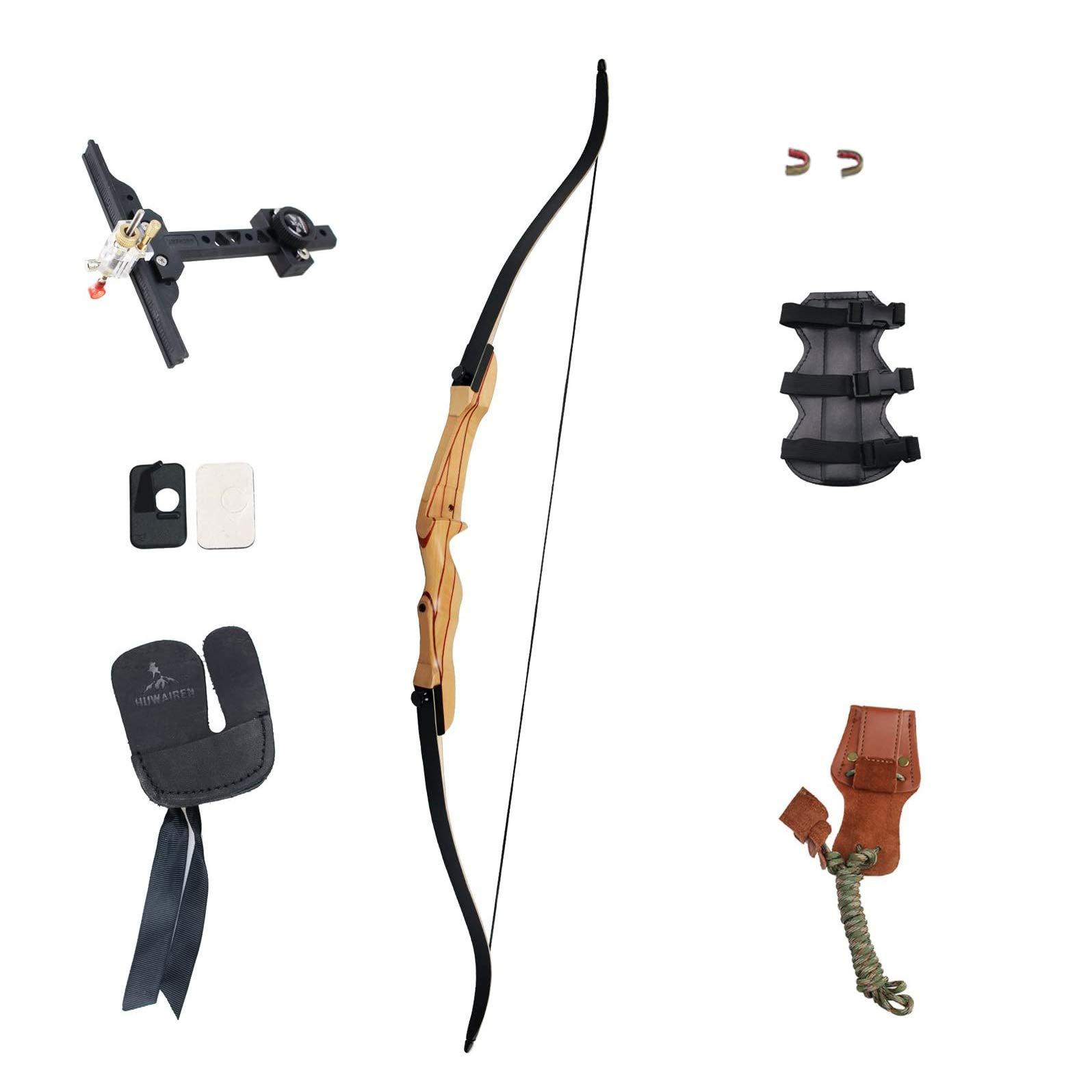 SinoArt SinoArt 68\" Takedown Recurve Bow Adult Archery Competition Athletic Bow Weights 18 20 22 24 26 28 30 32 34 36 LB Right Handed Archery Kit (Right Hand 28 LB)