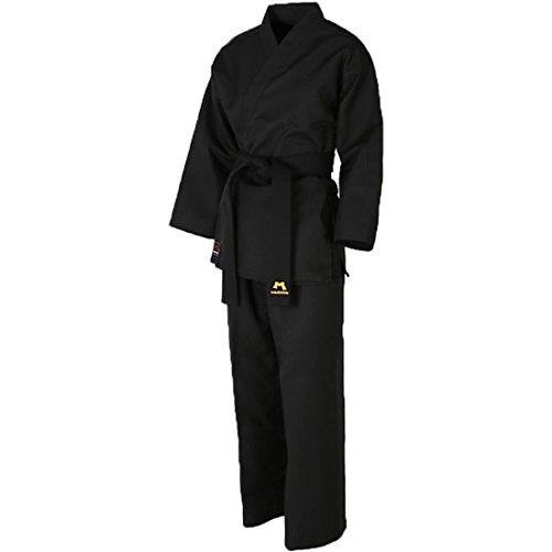 Mudoin Mudoin Taekwondo Black Color Open Uniform TKD Martial Arts Akido Hapkido WTF (150(140-150cm)(4.59-4.92ft))