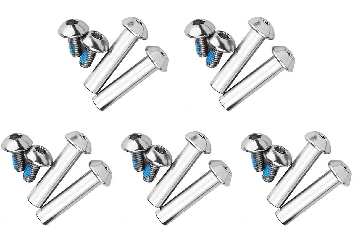 KTKEET Mountain Bike Shock Absorber Screw 21-86MM Bike Full Suspension Absorber Bolts Rear Shock Screws 2/4/10 PCS M8 Steel Strong Screws for E-bike,Scooter,Folding Bike (10PCS,64mm)