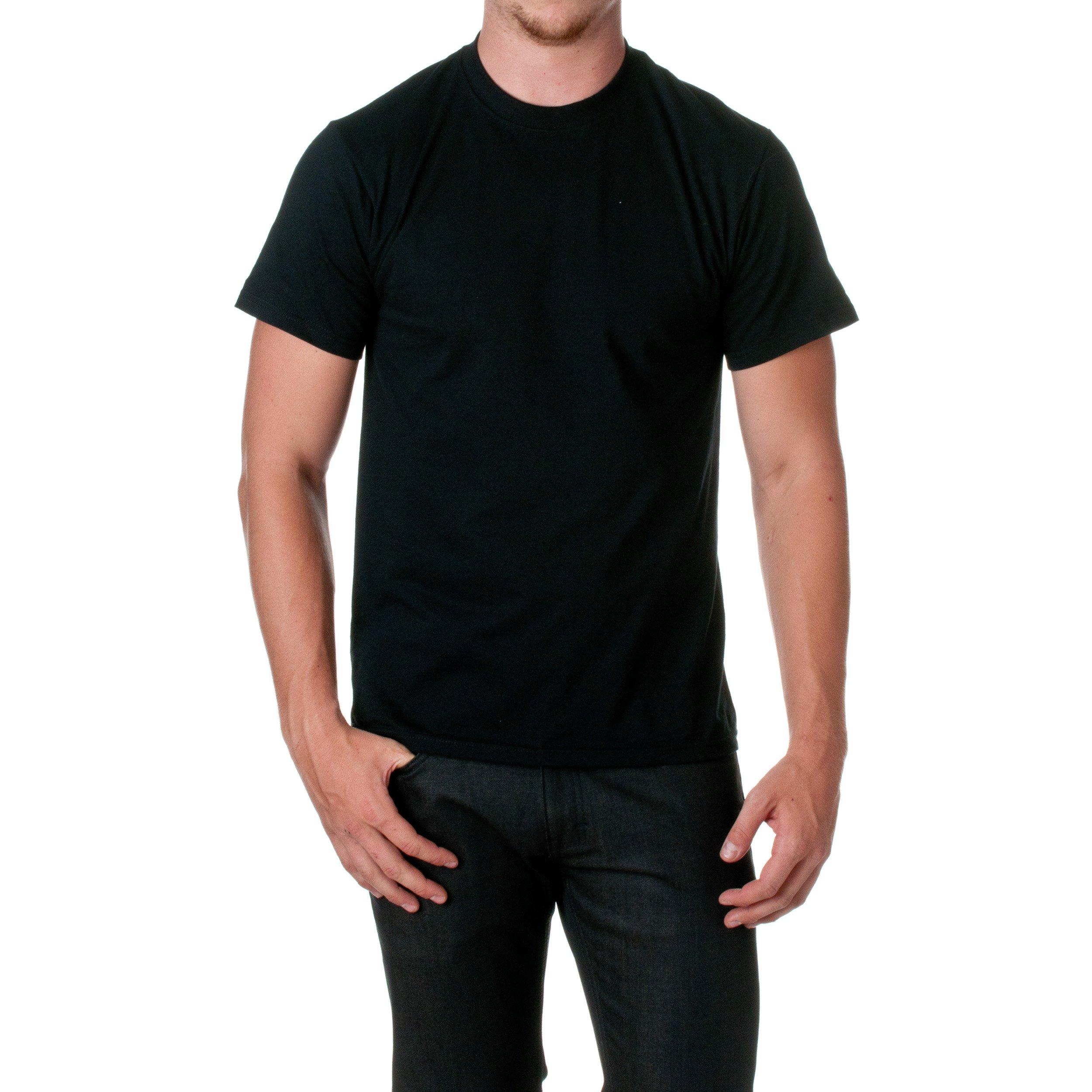 Fruit of the Loom Fruit Of The Loom Men's Heavy Cotton T-Shirt, Black, Large
