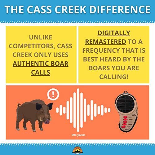 Cass Creek Cass Creek Ergo Boar Call Handheld Electronic Game Call, CC034, Compact Design, 5 Calls In 1, Expert Calls for Everyone
