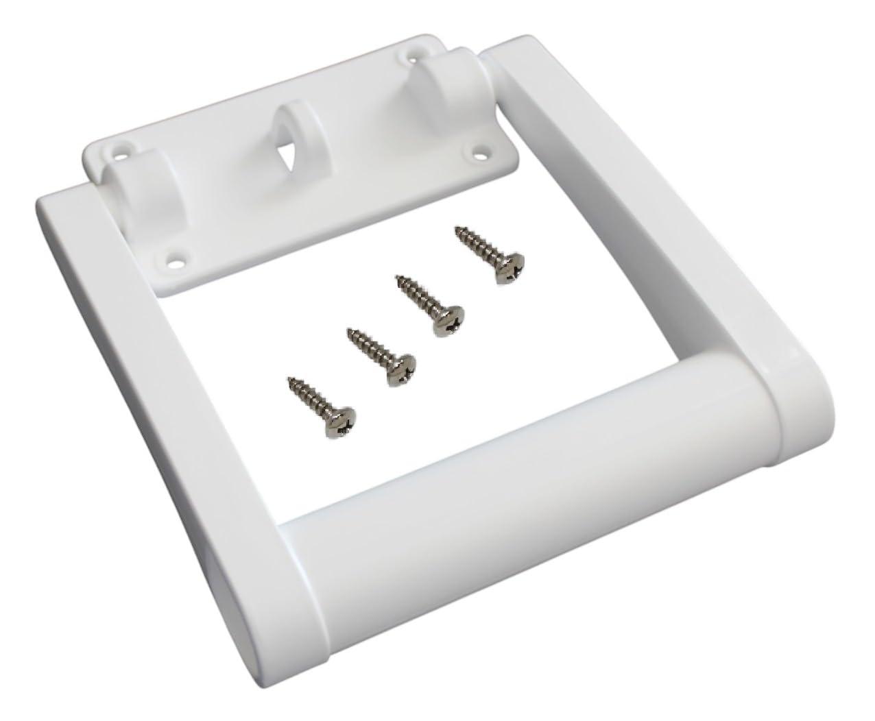 JSP Manufacturing JSP Manufacturing Aftermarket Replacement Parts - Hinges, Latches, Handles, Mounting Brackets Compatible with Igloo Coolers (2 pc - Plastic White 4 Hole Handles # 21025)