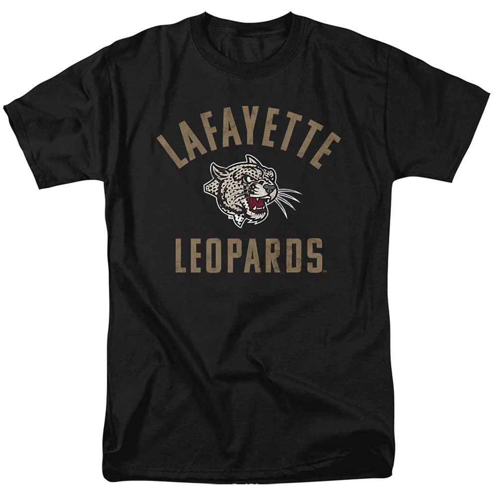 LOGOVISION Lafayette College Official Large Logo Short Sleeve Mens Cotton T-Shirt,Black, Small