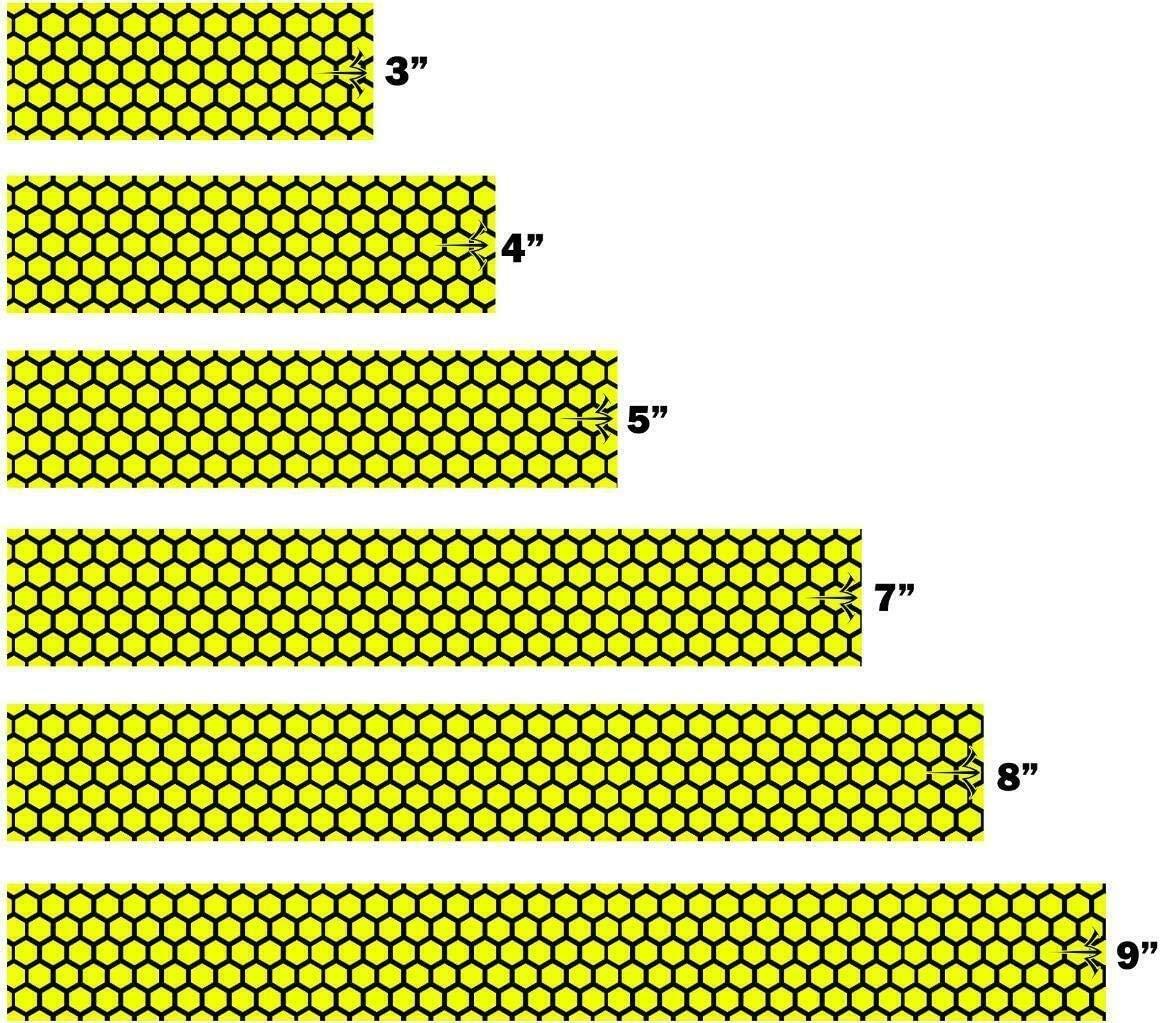 White Water Archery White Water Archery Fluorescent Neon Yellow Open Honeycomb Arrow Wraps Choose Length Width (8, 1.4)