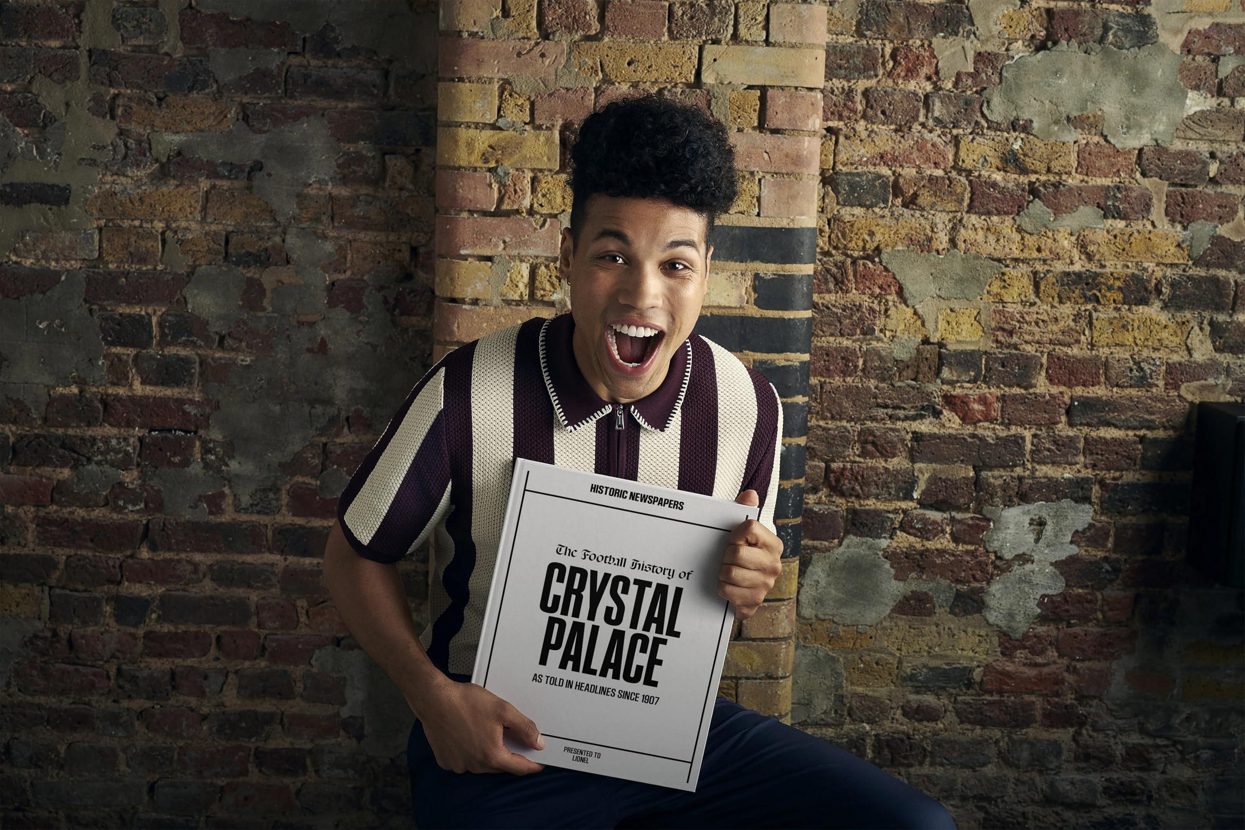 Historic Newspapers Crystal Palace Soccer - UK Sporting History Told Through Archive Newspaper Coverage - Sporting Fan Gift - UK Football History - Add a Name On The Cover for Free - (Crystal Palace)