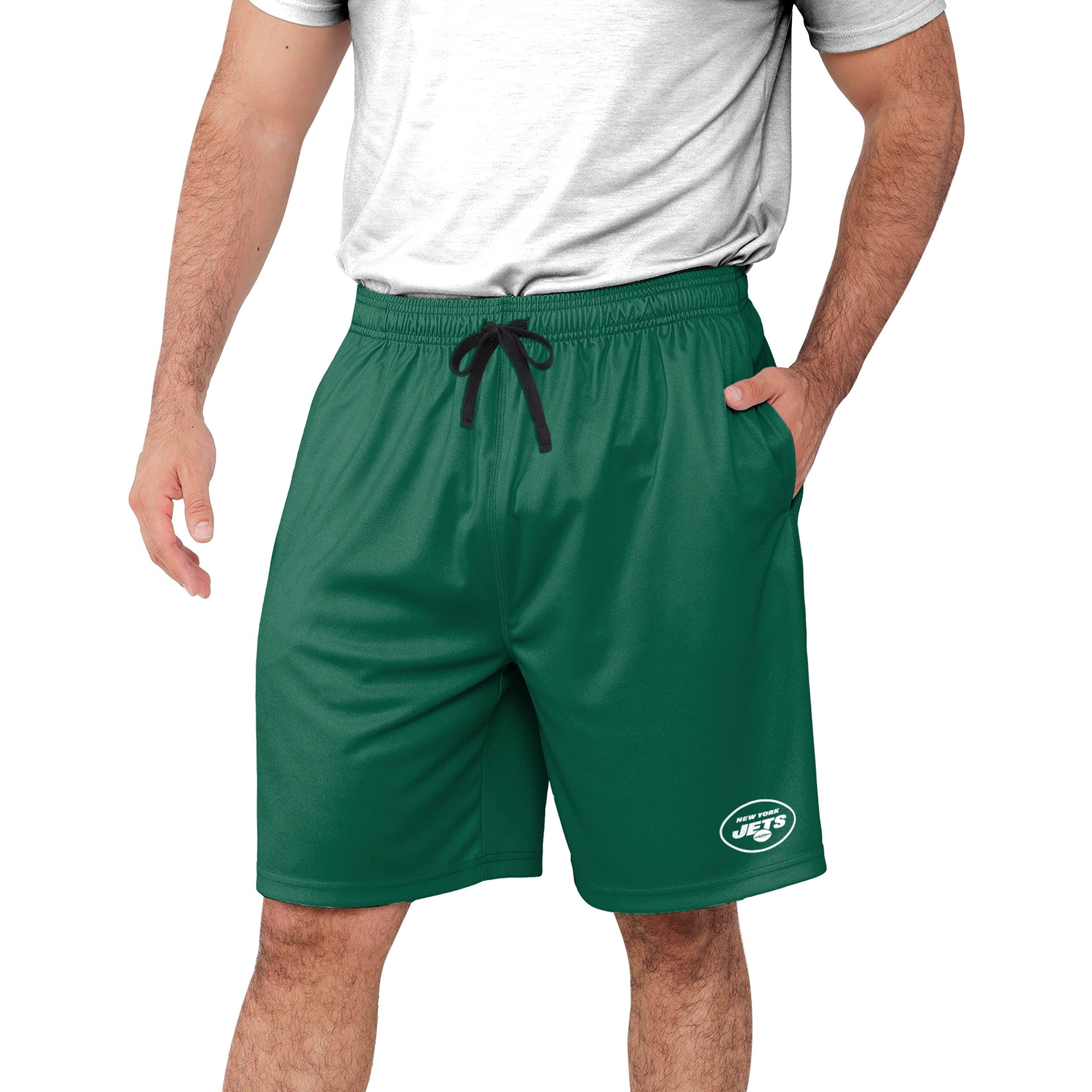FOCO FOCO Men\'s NFL Team Workout Training Short, New York Jets, Small