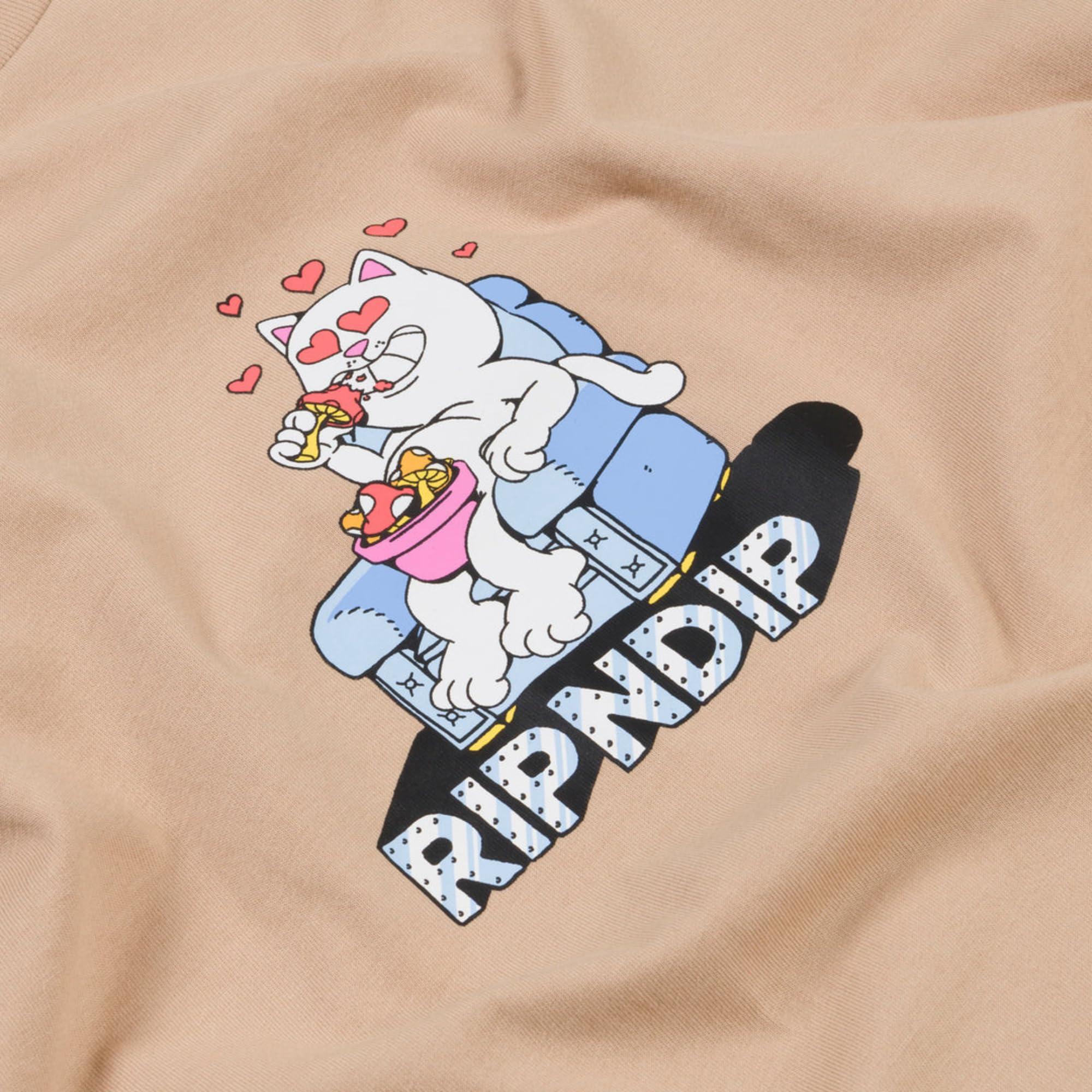 RIPNDIP RIPNDIP Afternoon Snack Tee (Large, Almond)