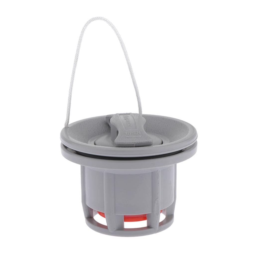 pistro pistro Double Lock Air Valve Part for Inflatable Boat Raft Inflatable Kayak Canoe - Gray