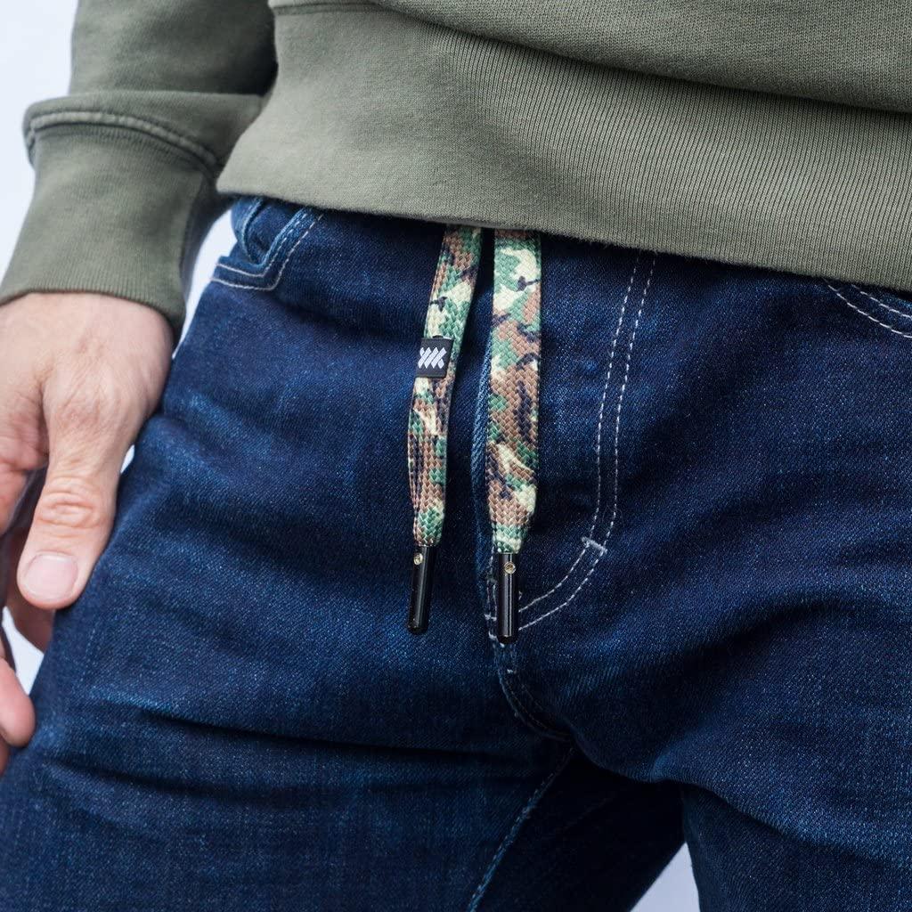 Lacorda Threads Lacorda Threads Shoelace Belt - 100% polyester, Premium Quality, extra long, durable, comfortable, for all ages (Army Camo, Small 52" (132CM))