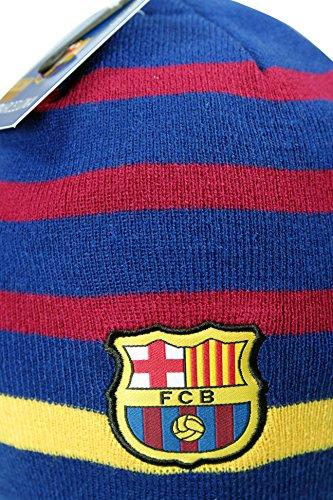 F.C. Barcelona Official FC Barcelona Beanie Knit Hat Cap Gorro Gorra