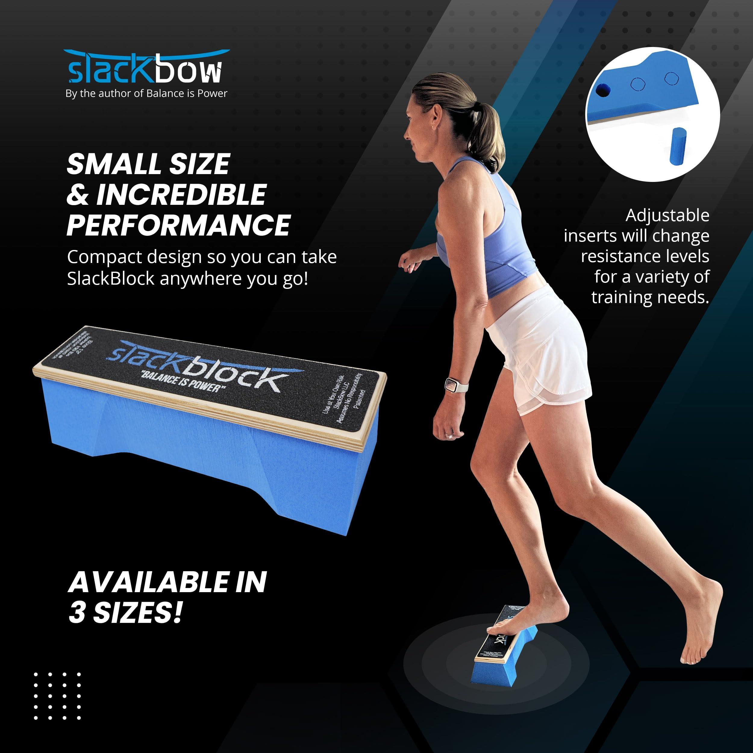 SlackBow SlackBow SlackBlock Athletic Balance Trainer Improve Balance, Stability, and Athletic Performance Condition Your Body and Prevent Injury - Compact and Portable 13