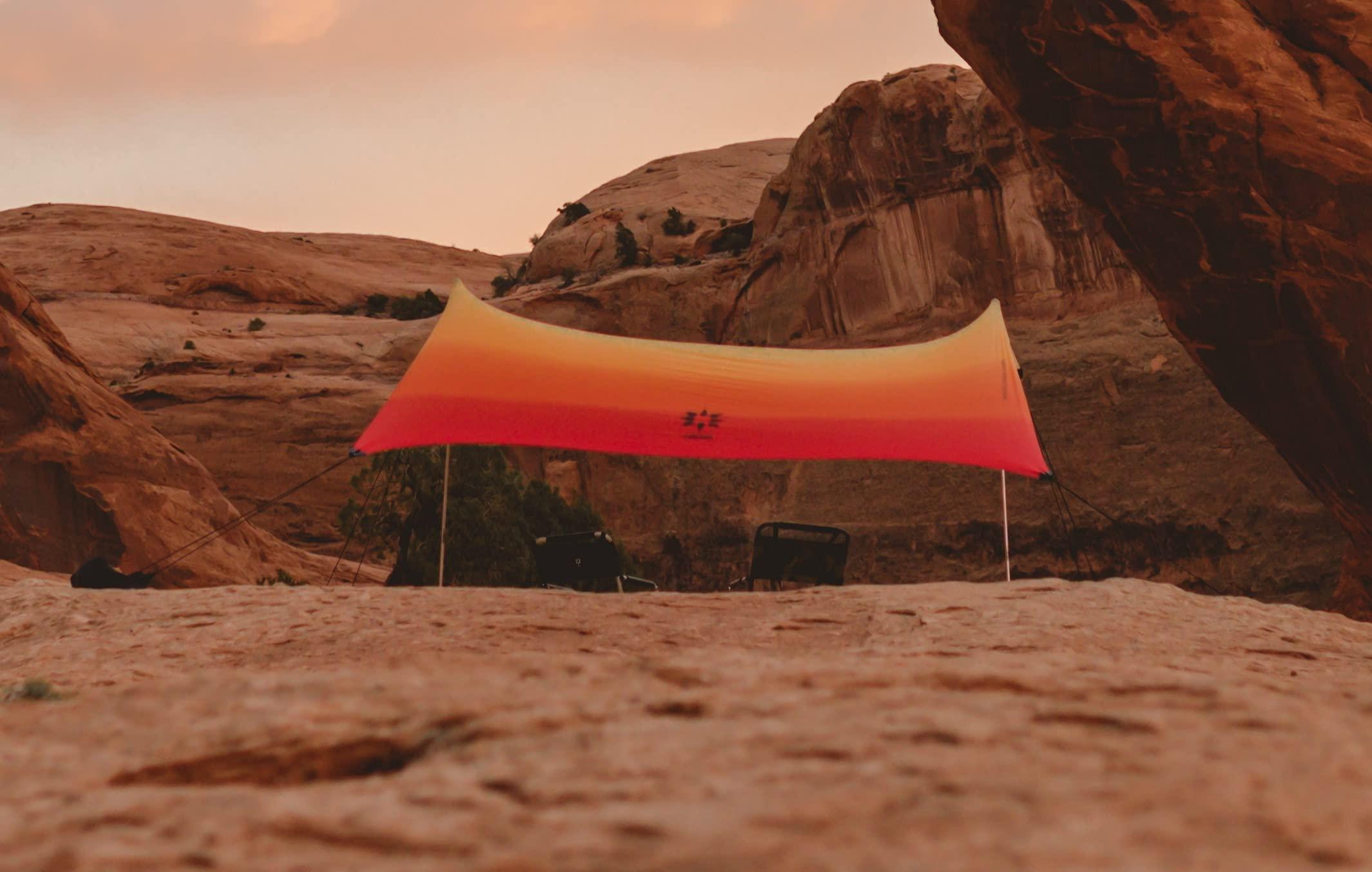 Neso Neso Sidelines Grande : Versatile Sports Sun Shelter, Patented Corners & Poles, 100% Recycled Stakes (Sunset)