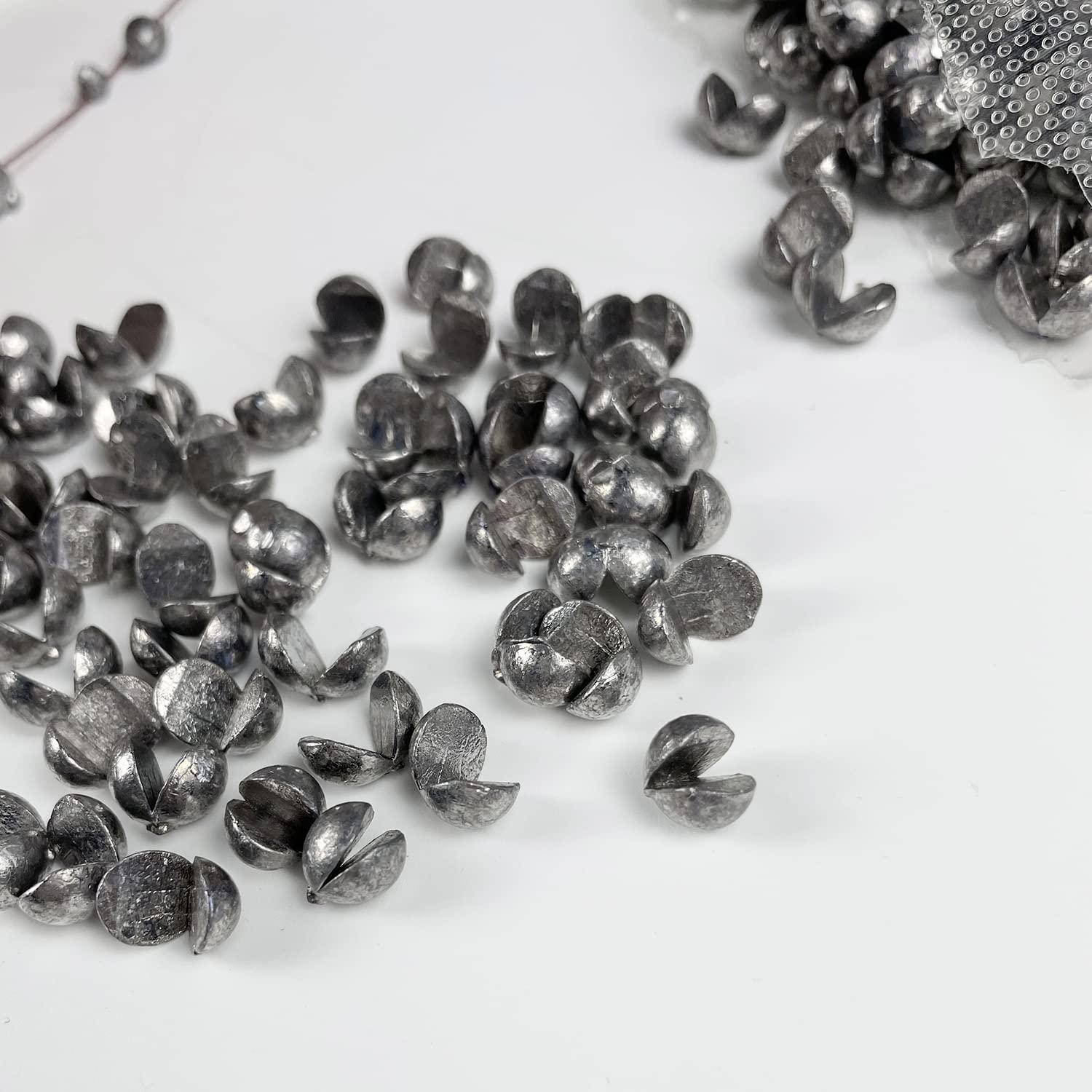 FREE FISHER FREE FISHER Split Shot Fishing Weights,500Pcs Lead Sinking Fishing Weights Sinkers,Fishing Sinkers and Weights (0.05oz)