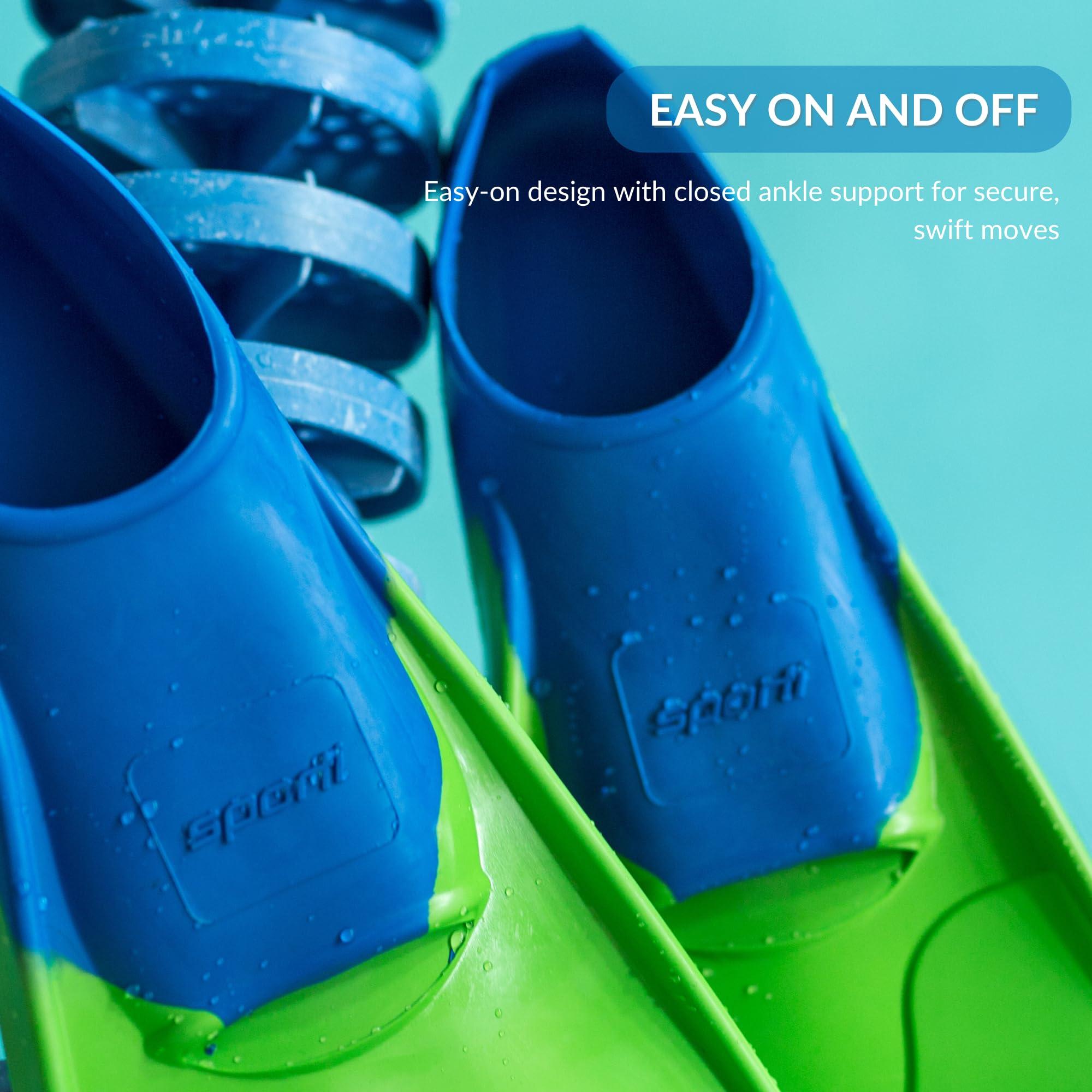 Sporti Sporti Essential Floating Swim Fins (Color) - Little Kid 1-2 (OrangeBlue)